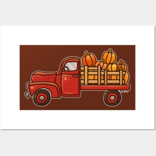 Pickup A Pumpkin! (Red Version) Posters and Art